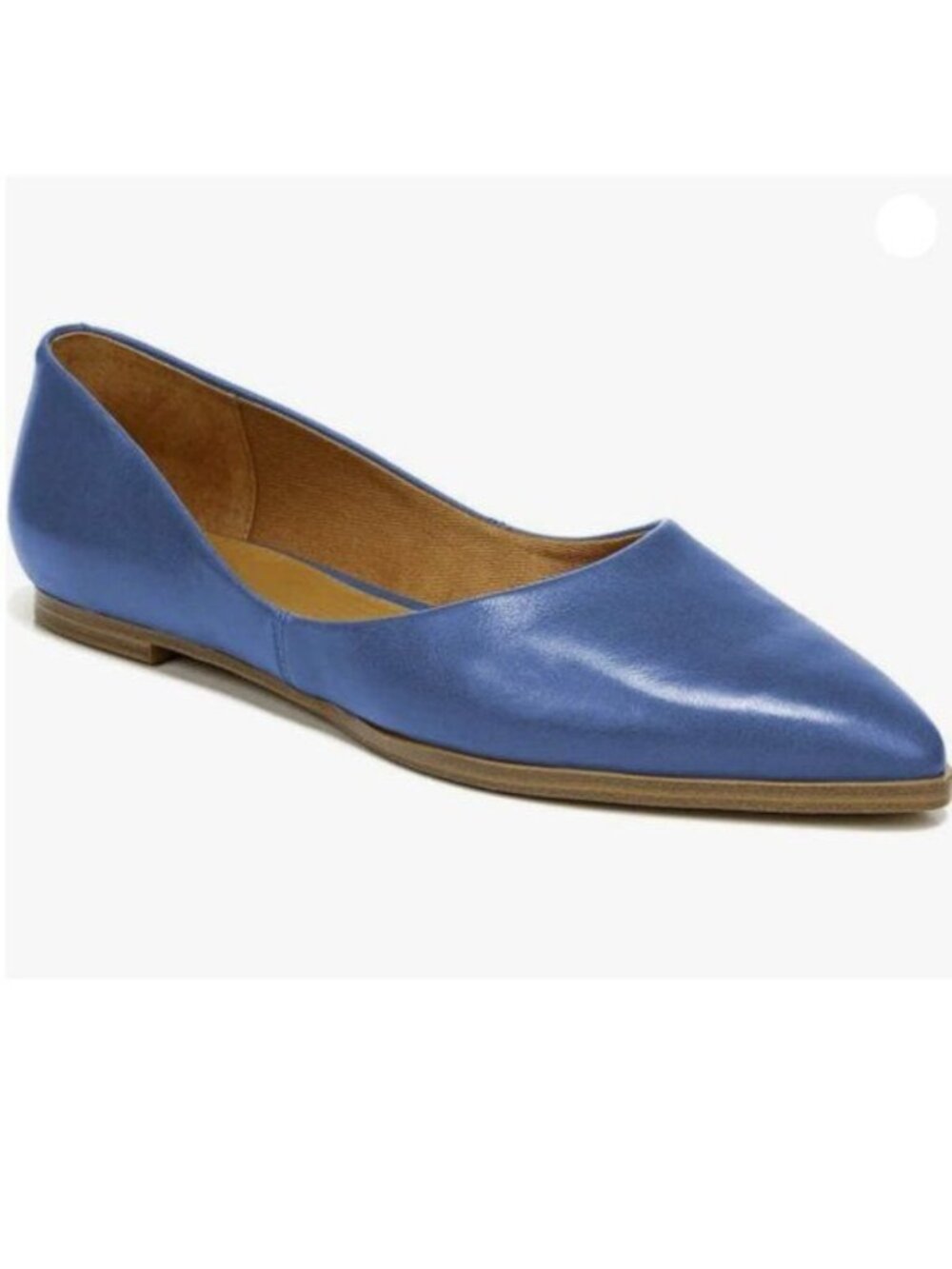 FOWT Classic Shallow Slip on Flats Chic Sexy Pointed Toe Low Heel Shoes Blue
